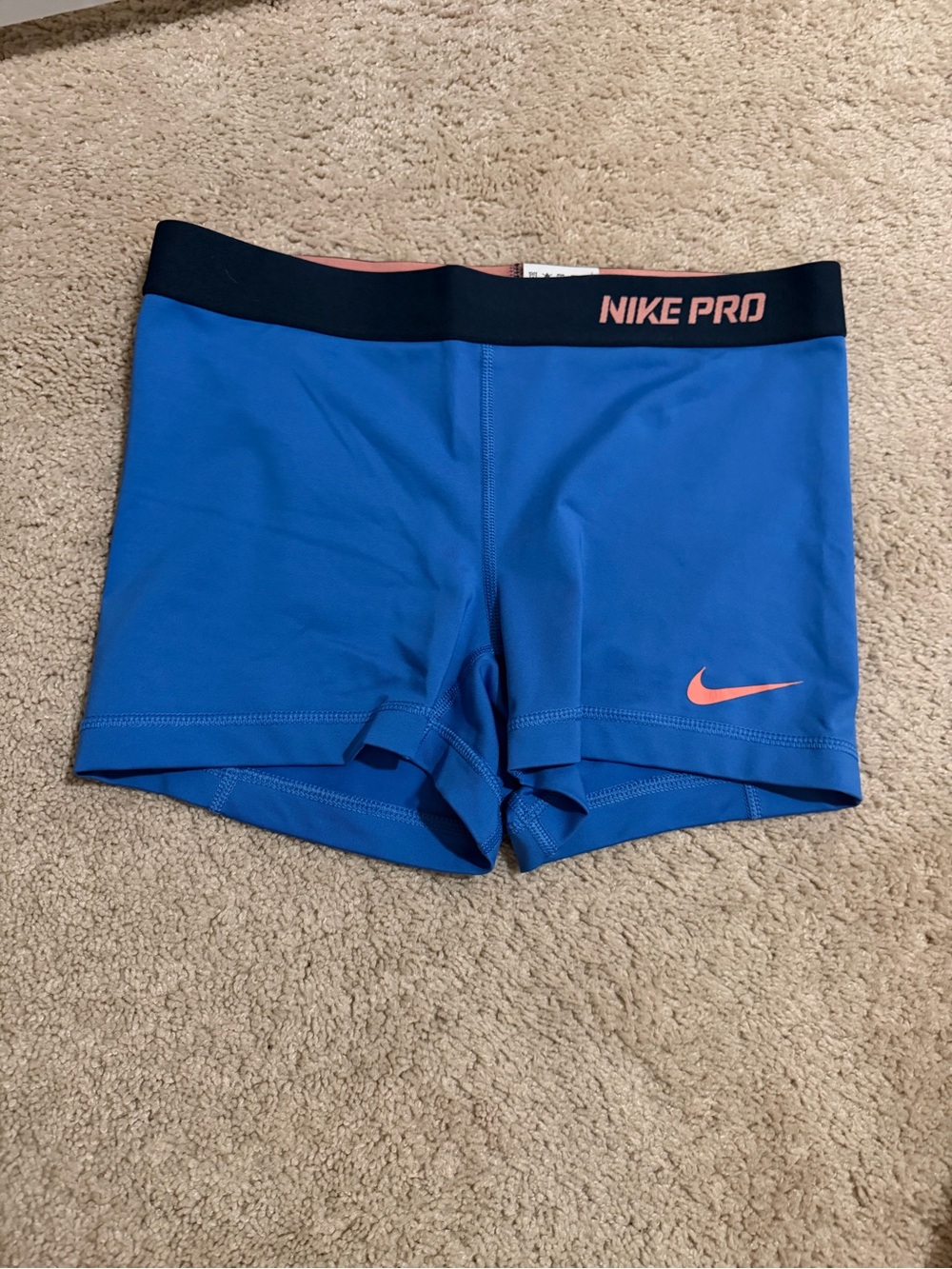 Nike Pro Dri-FIT Compression Shorts Blue Coral Women’s Medium M
